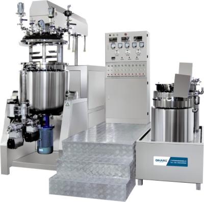China Cosmetic / Detergent Making Machine  0 - 63 R / Min Vacuum Emulsifying Mixer for sale