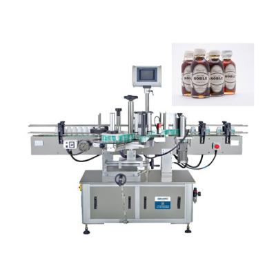 China Cosmetic Packaging Machinery 1mm Round Bottle Sticker Labeling Machine For Food Beverage for sale