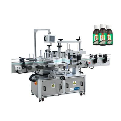 China Pneumatic Square Flat 205mm 1200W Bottle Labeling Machine for sale
