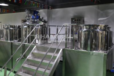 China mezclador de emulsión del vacío detergente del gel de la ducha del champú 1000L en venta