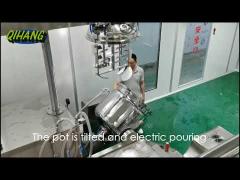 Vacuum emulsifier mixing pot
