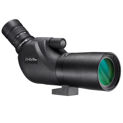 China Long Range 50mm Objective Lens Optics Spotting Scopes 15 To 45x Zoom for sale