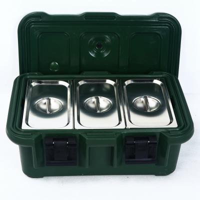 China 33L Military Insulated Top Loading Food Pan Carriers For Army Food Distribution for sale