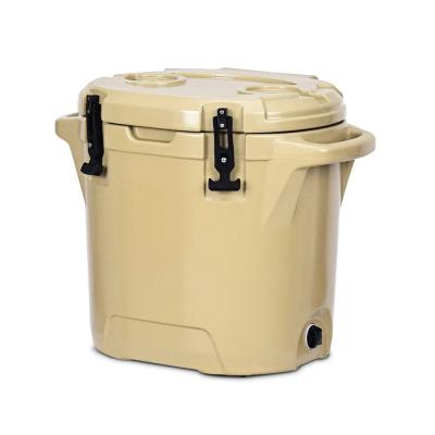 China 25L Rotomolded Ice Cooler , Outdoor Camping Round Cooler Box for sale