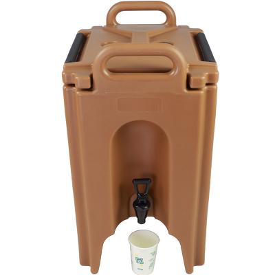 China Brown LLDPE PU Insulated Liquid Dispenser 10kg With 20L Capacity for sale