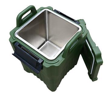 China Military 40L Insulated Soup Carrier Stackable Square With SS Inside for sale