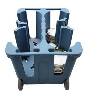 中国 Restaurant Adjustable Dish Caddy Storage Carts Tableware Trolley 販売のため