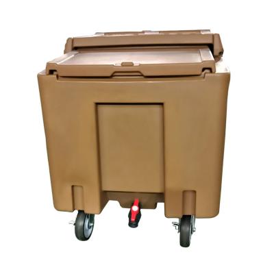 China Mobile 110L Insulated Ice Caddy Bin For Ice Storage Durable for sale