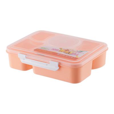 China 1170ml Reusable Plastic Lunch Containers With Soup Water Cups for sale
