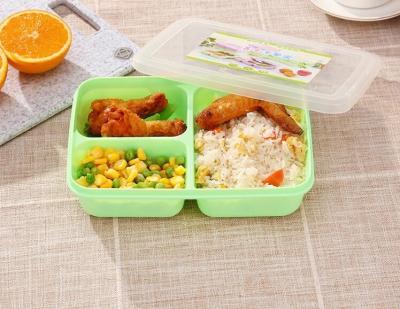China Kids Reusable Plastic Lunch Containers , BPA Free Bento Lunch Box for sale