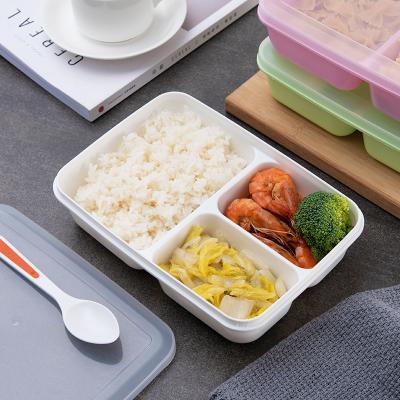 Κίνα Επαναχρησιμοποιήσιμα πλαστικά εμπορευματοκιβώτια μεσημεριανού γεύματος παιδιών, ελεύθερο Bento καλαθάκι με φαγητό BPA προς πώληση