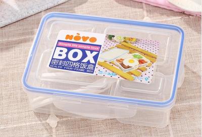 China Food Grade PP Reusable Plastic Lunch Containers Lightweight Portable Cute Divider for sale