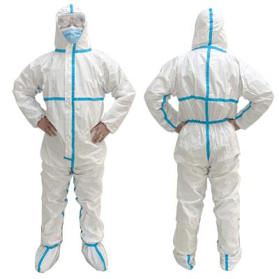China PPE Disposable Hazmat Suit With Boot Cover for sale