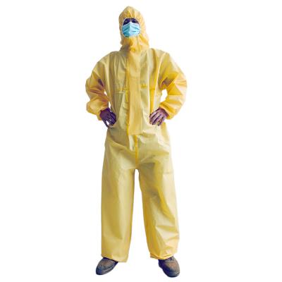 China One Time Use Non Woven PE PP Disposable Coverall Type 3 4 Disposable Waterproof Suit for sale