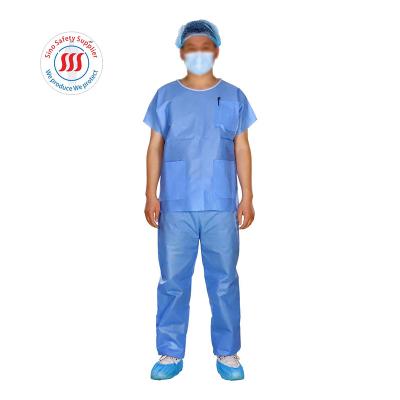 China Low Linting Lightweight Isolation Gown for sale