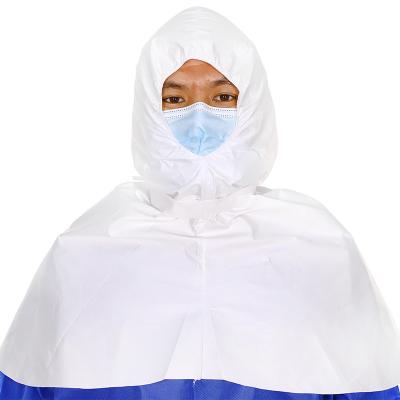 China OEM Disposable Head Neck Cover Tie Strip Waterproof Microporous Film Hood Cover for sale