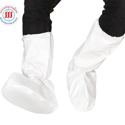 China OEM Nonwoven Disposable Boot Cover Medical Waterproof Shoes Cover for sale