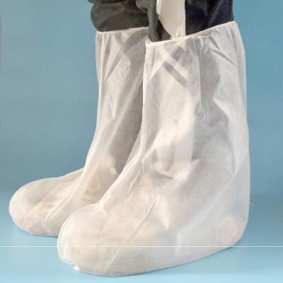 China PP PE Cubierta para botas de un solo uso Cubierta impermeable para zapatos de protección desechable en venta