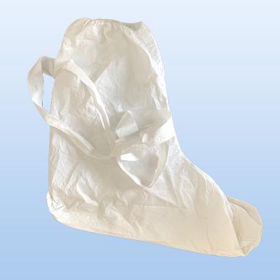 China Waterproof SF Disposable Boot Cover Industrial Safety Boots Cover With Tie Strip for sale