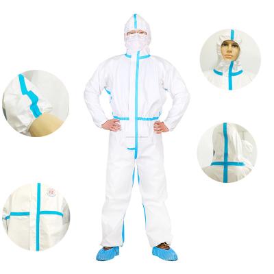 China Non Woven SF Disposable Fiberglass Protection Clothing Disposable Body Suit For Men for sale