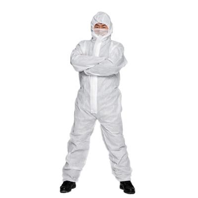 China Type 5/6 Pp SMS Asbestos Fiberglass Non Woven Disposable Coveralls Waterproof for sale