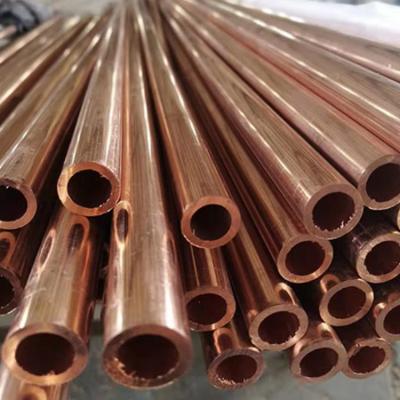 China Hardness 3.5-4.0 Straight Copper Pipe ASTM B280 Opaque for sale