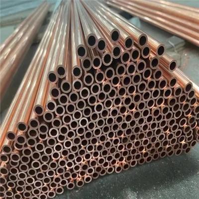 China Orange Red Cu Ductile C12200 Copper Pipe Tube 2m Length for sale