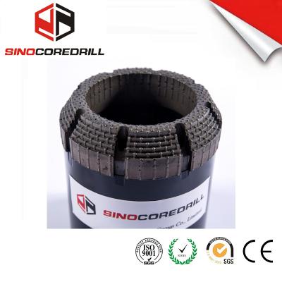 China Face Discharge Step Natural Diamond Core Bit HQ3 Surface Set Drill Bits for sale