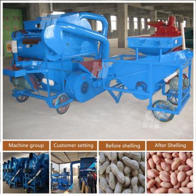 China 11.5kw máquina descascaradora de maní industrial 1000Kg/H máquina de eliminación de cáscara de maní en venta