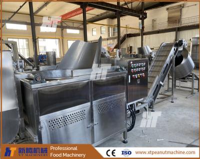 China Máquina freidora de cacahuetes ISO Máquina freidora automática de soja y garbanzos en venta