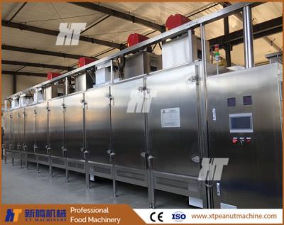 China Food Grade SUS304 Nuts Roaster Machine Continuous Commercial Peanut Roasting Machine for sale