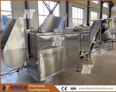 Chine Pois verts de machine de friture d'arachide de la catégorie comestible 304 faisant frire la chaîne de production 300kg/H de machine à vendre