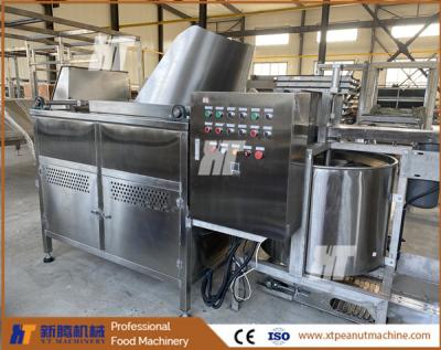 China Máquina de fritar amendoim tipo lote a gás elétrica Máquina de fritar castanha de caju à venda