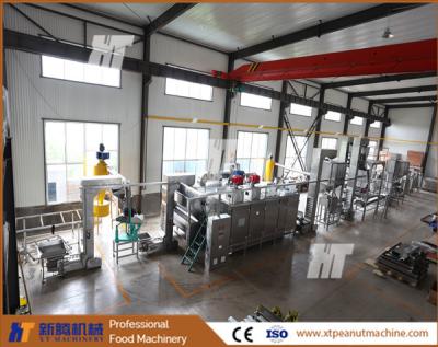중국 가득 차있는 자동적인 견과 로스트오븐 기계 지속적인 300kg/H 땅콩 굽기 장비 판매용