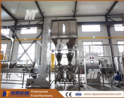 Cina macchina per la frantumazione del burro di mandorle 200kg/h SUS304 Macchina per la produzione di burro di arachidi commerciale in vendita