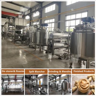 China Automatic Peanut Butter Production Line Manufacturer Peanut Butter Making Machine en venta