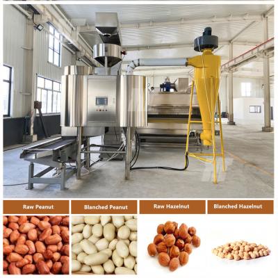 中国 PLC control No Powder Air Peanut Blanching Machine Peanut Hazelnut Blanching Machine 販売のため