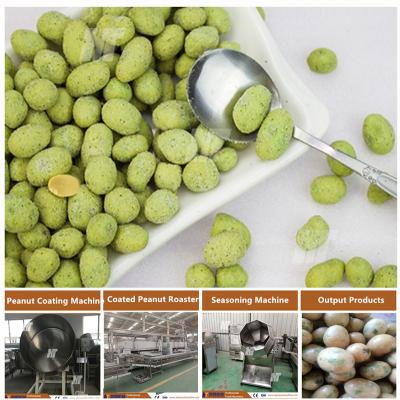China Roasted Peanut Processing Machines SUS304 Coated Nuts Rotary Roaster Machine for sale