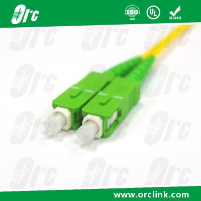 China SM OS2 SC / APC Duplex Fiber Optic Pigtail For FTTH / FTTB / FTTX Custom Length for sale