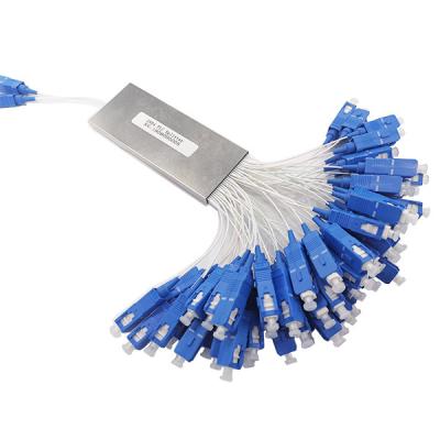 China divisor del PLC de la fibra óptica 1 x 64, cable de fribra óptica protegido tensado compacto en venta