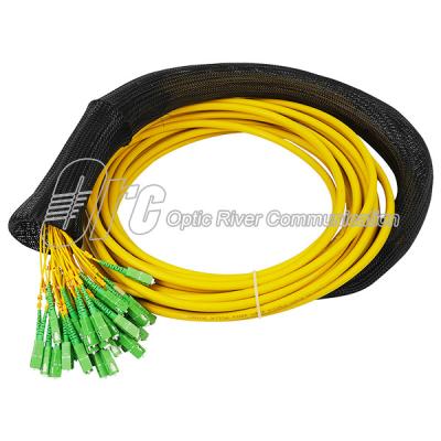 China 48F Single Mode Fiber Optic Pigtail LSZH SC/APC Connectors for sale