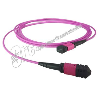 Chine Type corde de correction de câble optique de fibre de câble de correction de B LSZH 40GB OM4 MPO à vendre