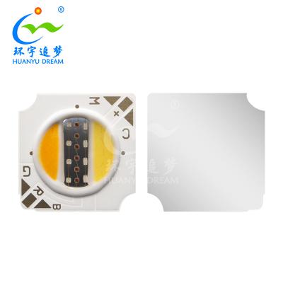 China Vollfarbiger 12V 10W LED-Chip 1313 5 IN 1 RGBCW COB LED-Chip zu verkaufen