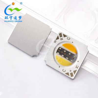 China 13*13mm RGBCW Tunable COB LED Chip 10W 12V 2700K / 6000K for sale