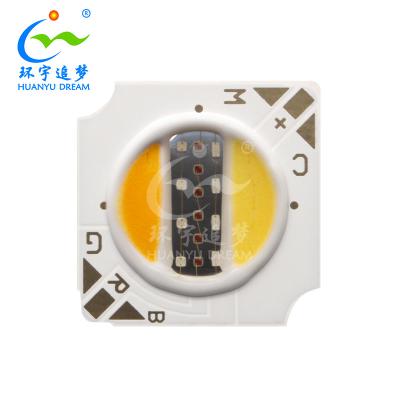 China 12V 10W COB LED Chip 1313 5 In 1 RGBCW COB Full Color For Down Light for sale