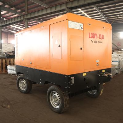 China Lubricated Industrial Equipment Mining Lubricated Diesel Air Screw Compressor for sale