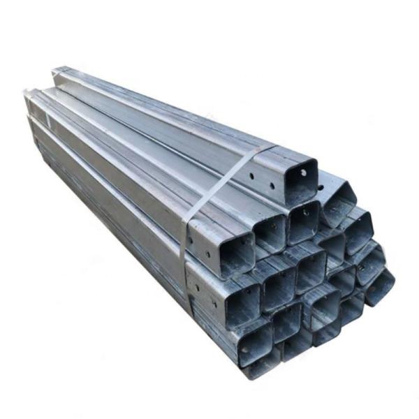 Quality Roadway Safety Hot Galvanized High Speed Steel Guardrail Square Post Standard for sale