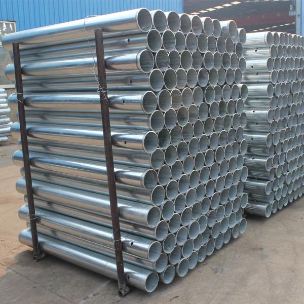 Quality High Durable Galvanized Powder Coated Round Post for Highway Guardrail Crash for sale