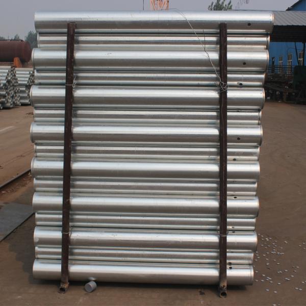 Quality High Durable Galvanized Powder Coated Round Post for Highway Guardrail Crash for sale