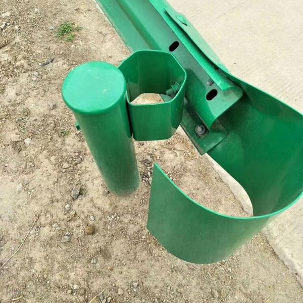 Quality High Durable Galvanized Powder Coated Round Post for Highway Guardrail Crash for sale